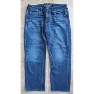 American Eagle "Boy Fit" Mid-Rise Size 8 Ankle Jeans